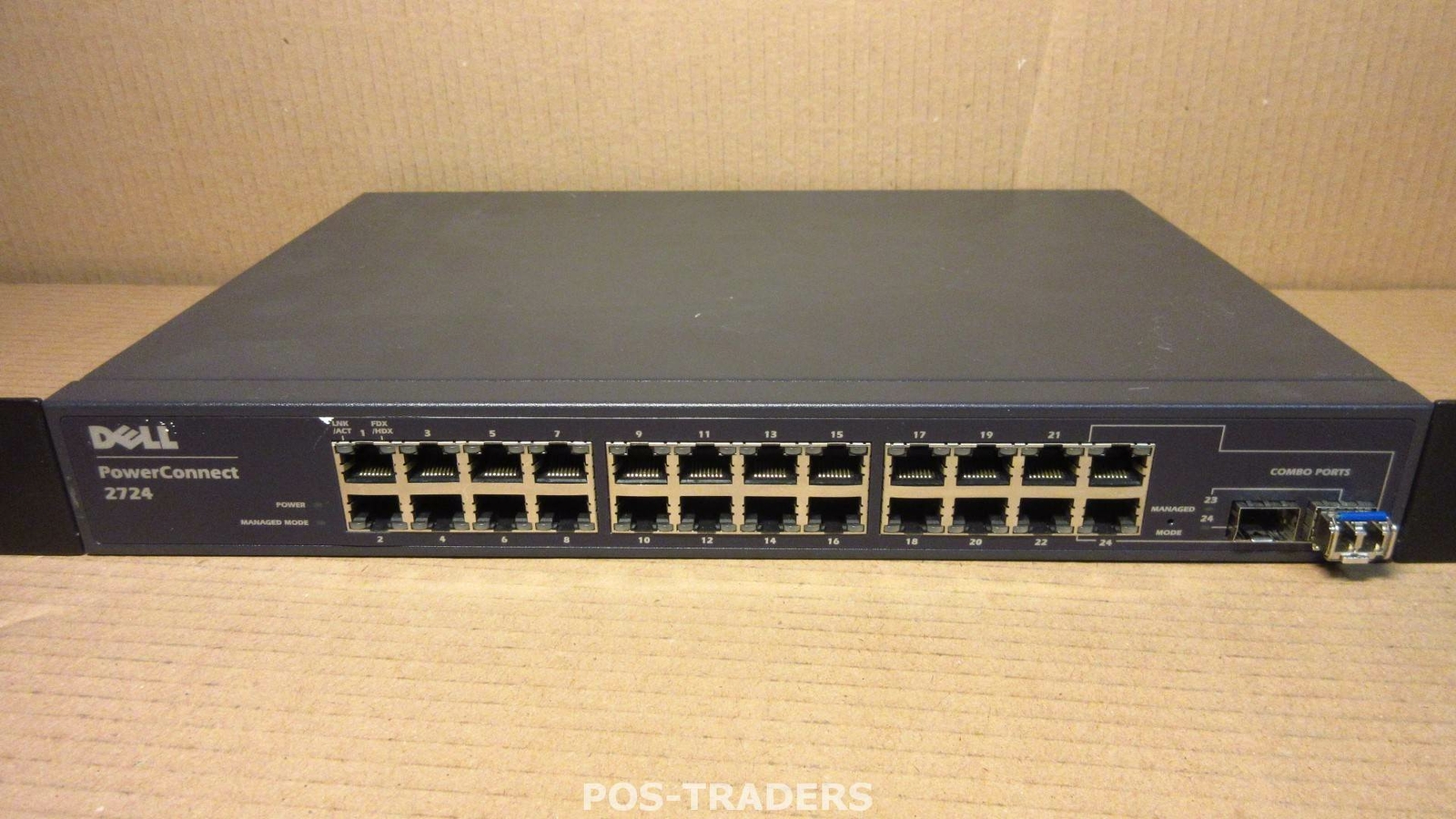 Dell 2724 Managed Switch Gigabit 24x 10/100/1000 + 2x SFP Uplinks INCL 1X SFP