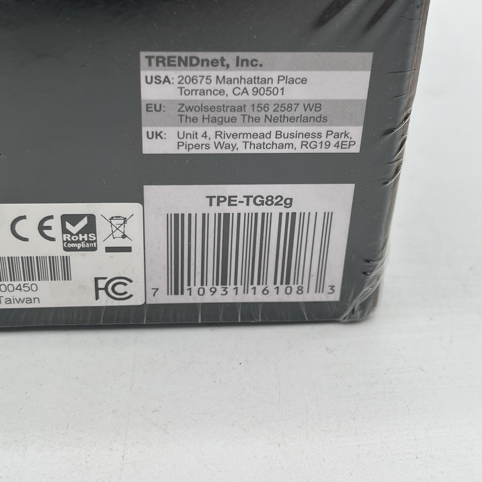 BRAND NEW!! TrendNet Model TPE-TG82g/A 8 Port Gigabit PoE+ Switch, Read Desc.