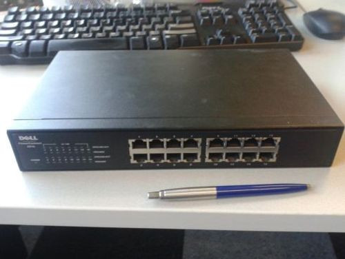 Dell PowerConnect 2216 16-Port Fast Ethernet Switch WJ756 16×10/100