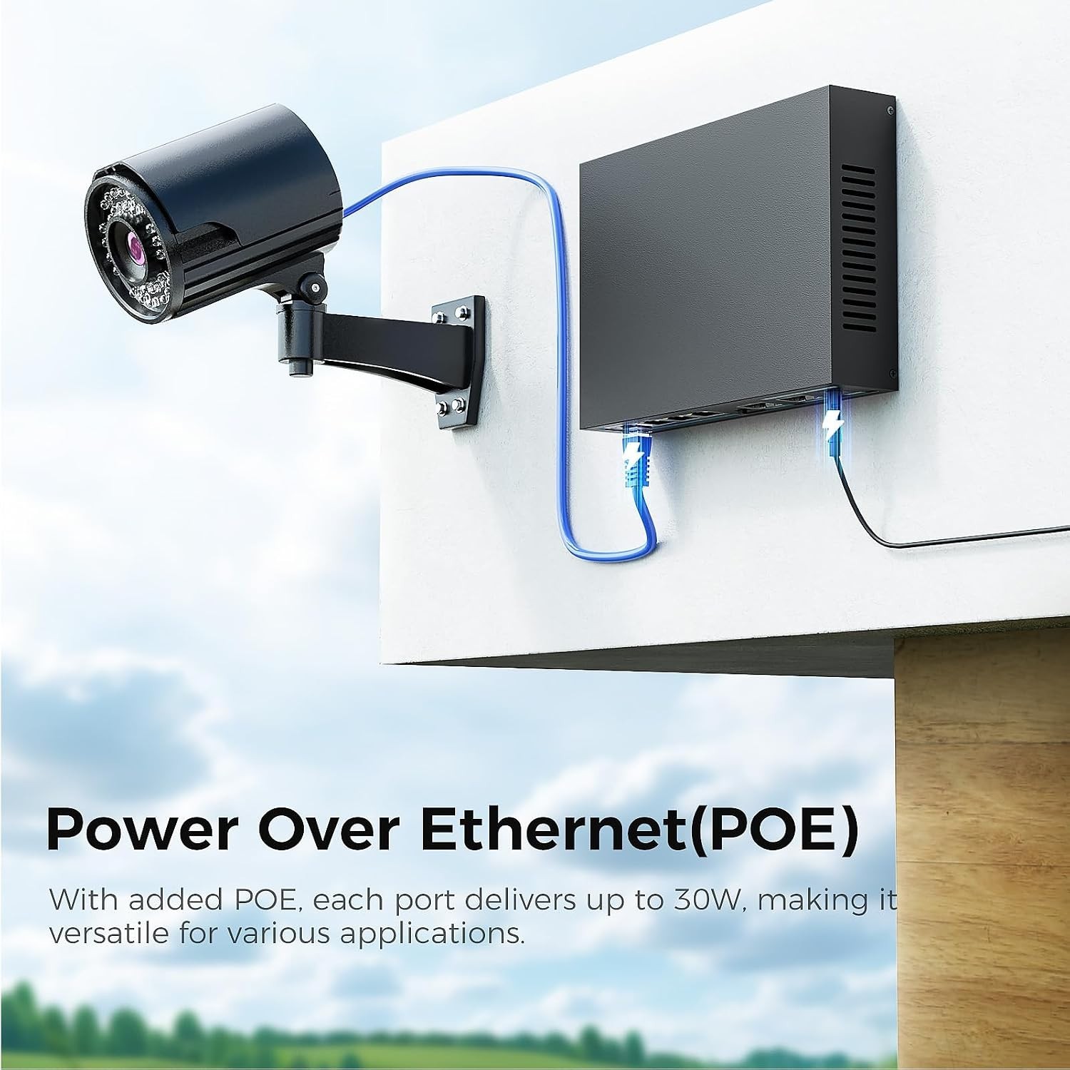 4 Port 2.5Gb PoE+ Ethernet Switch with 10Gb SFP+ – Plug & Play for Home/Office