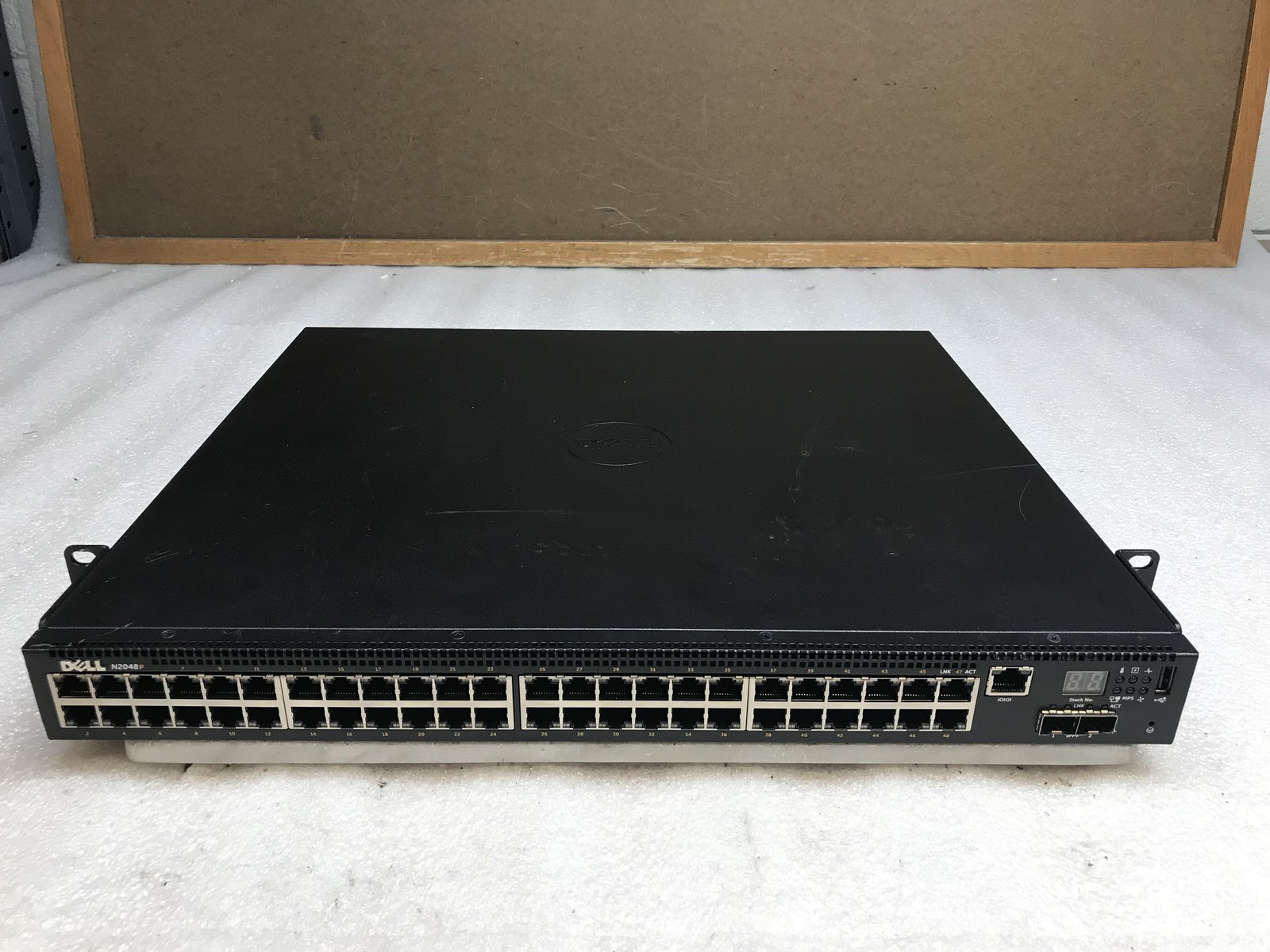 DELL POWERCONNECT 6224 TK308 24 PORT GIGABIT SWITCH WITH POWER CABLES