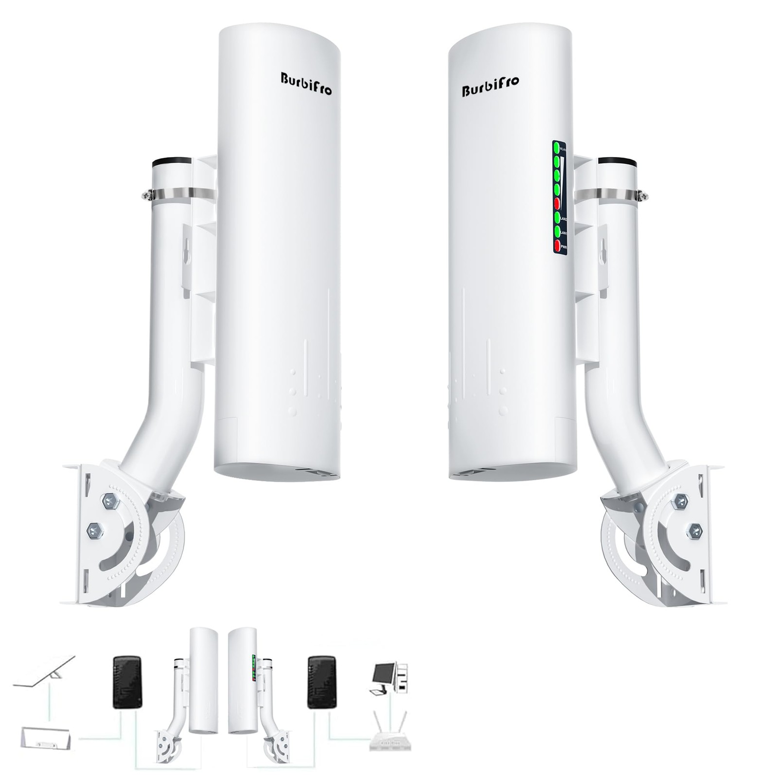Point to Starlink Internet Wireless Long Range Large, White