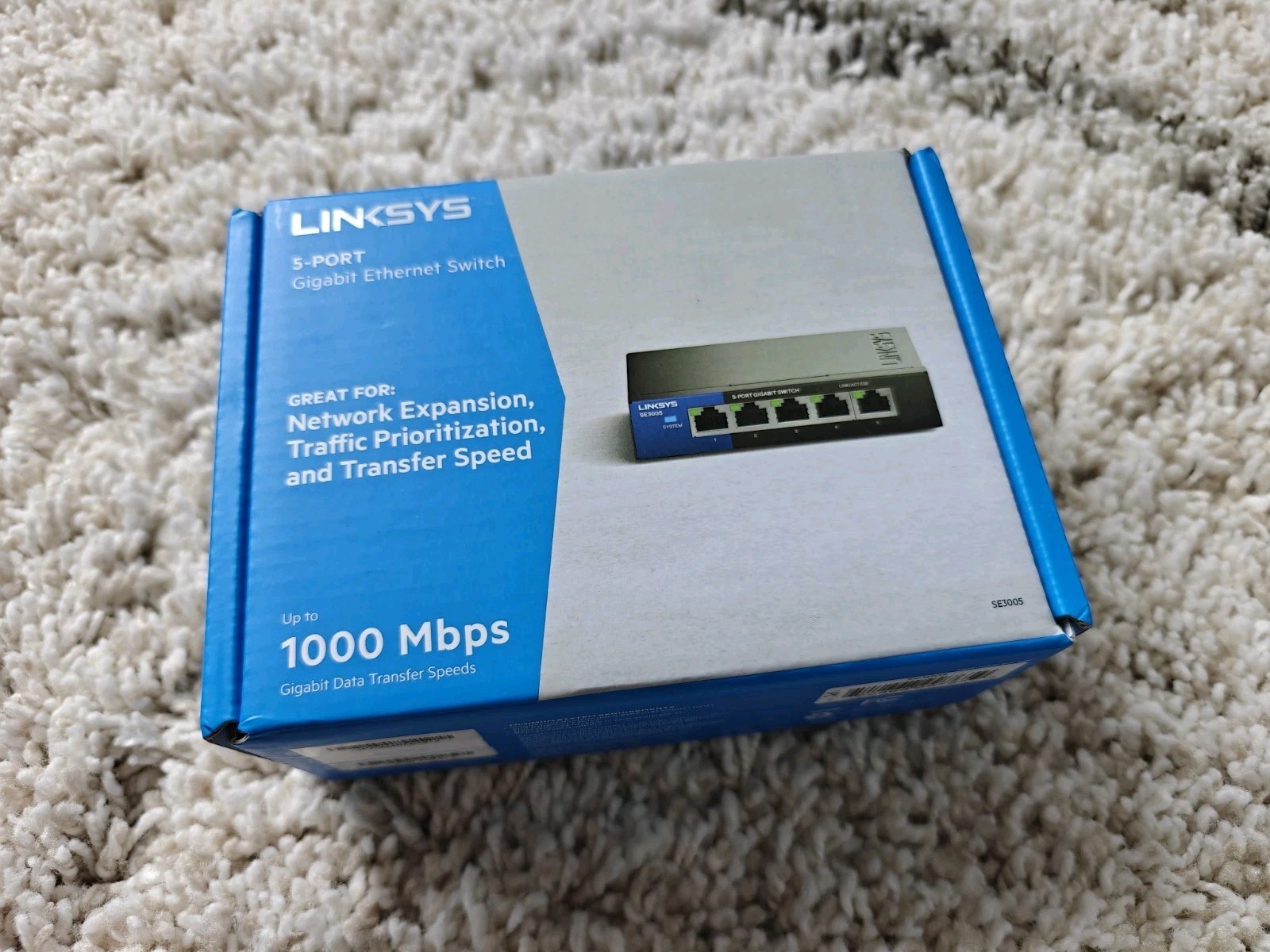 Linksys SE3005 V2 5-port Gigabit Ethernet Switch