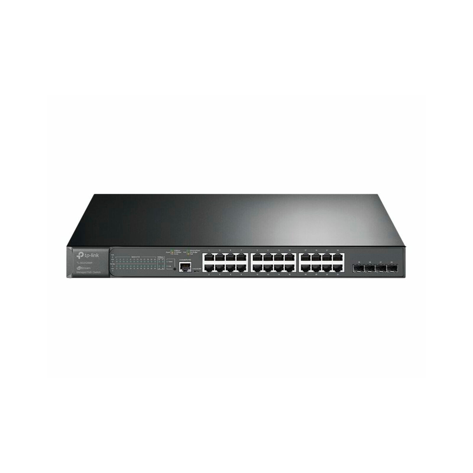 TP-Link JetStream 28-Port Gigabit L2 Managed Switch with 24-Port PoE+ TLSG3428MP