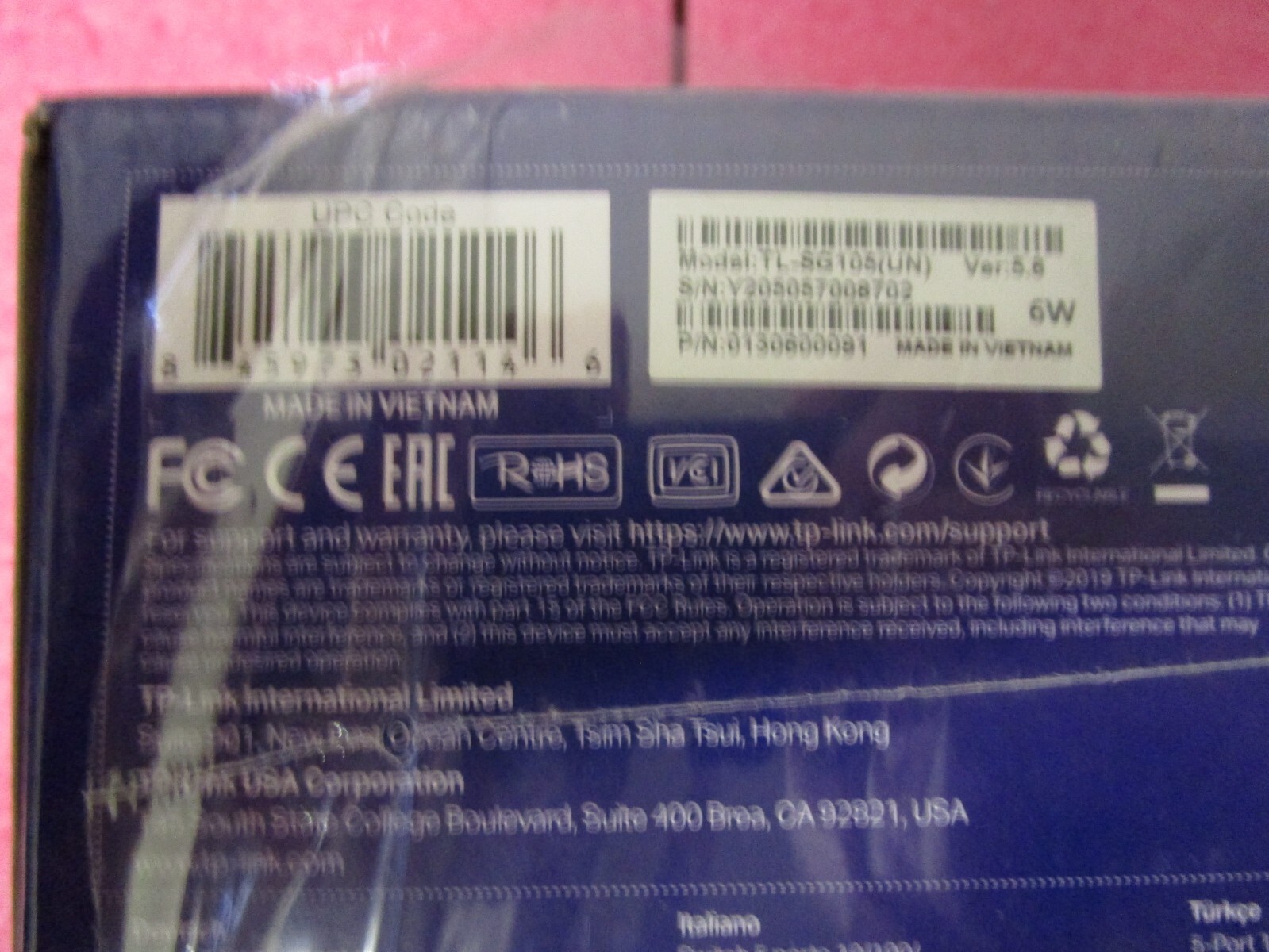 TP-Link TL-SG105E 5-Port Gigabit Easy Smart Switch (UN) – New