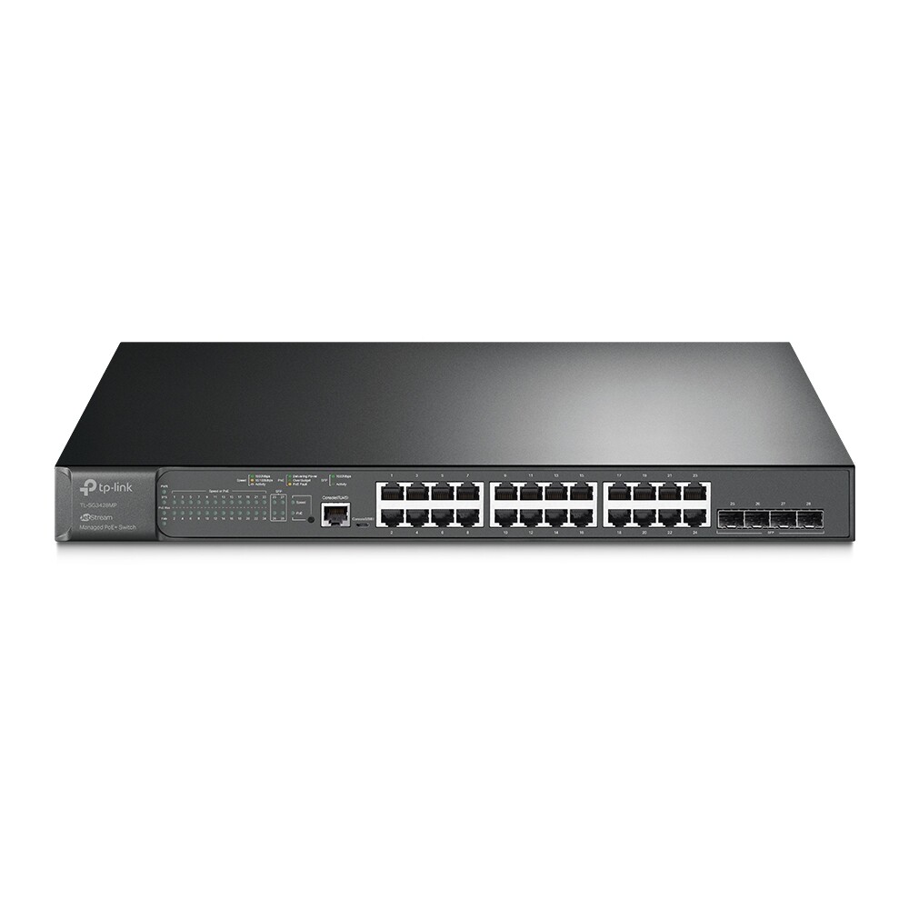 TP-Link TL-SG3428MP 28-Port L2+ 1000Mbps Gigabit Ethernet PoE+ Managed Switch