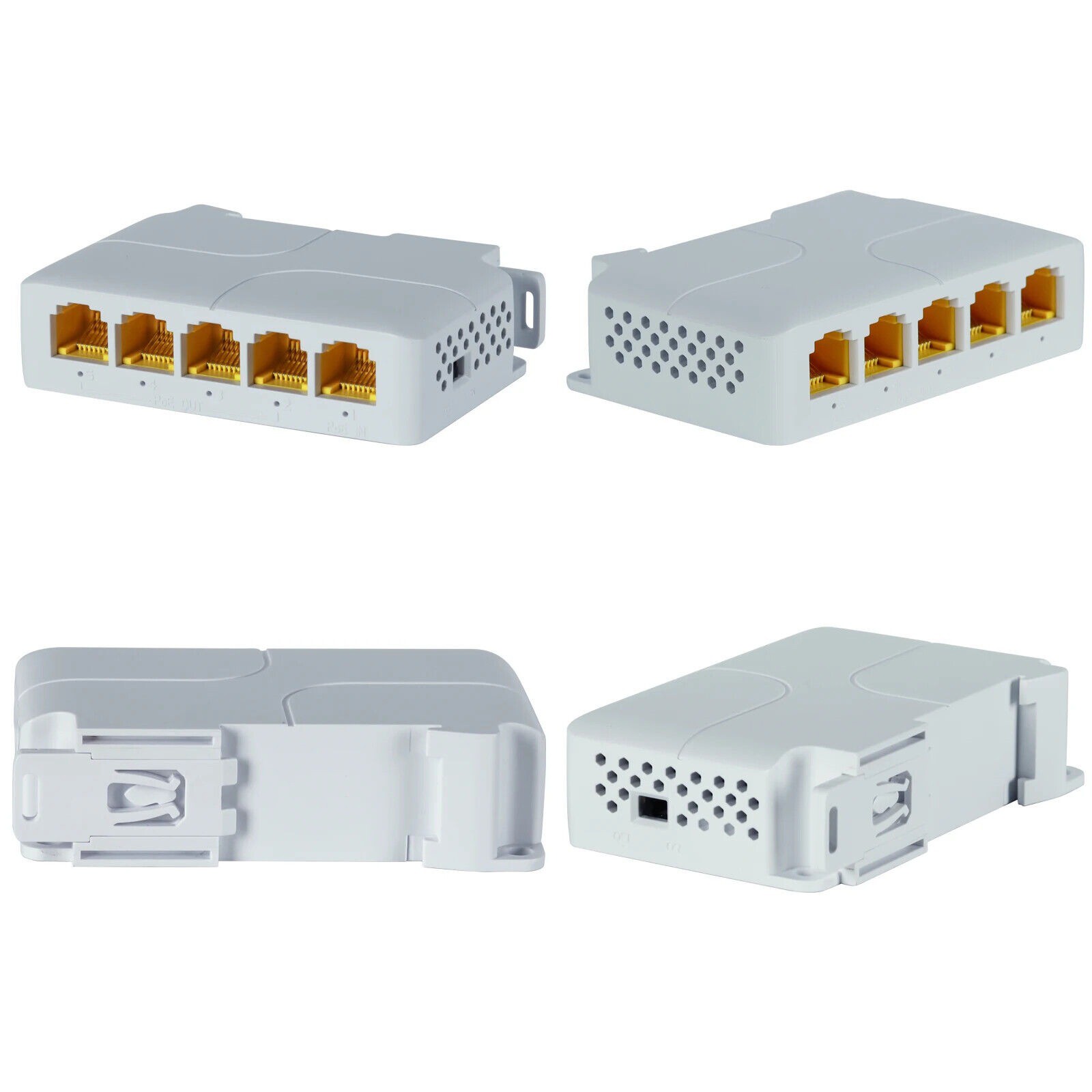 5 Port Gigabit POE Extender 100/1000Mbps 90W POE Repeater For AP, IP Camera