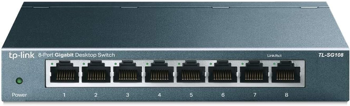 Tl-sg108 Gigabit No Administrado De 8 Puertos Conmutador De Red Ethernet, Et…