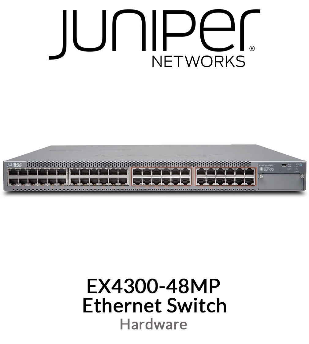 **Brand New** Juniper Networks EX4300-48P 48 Ports Gigabit Ethernet Switch