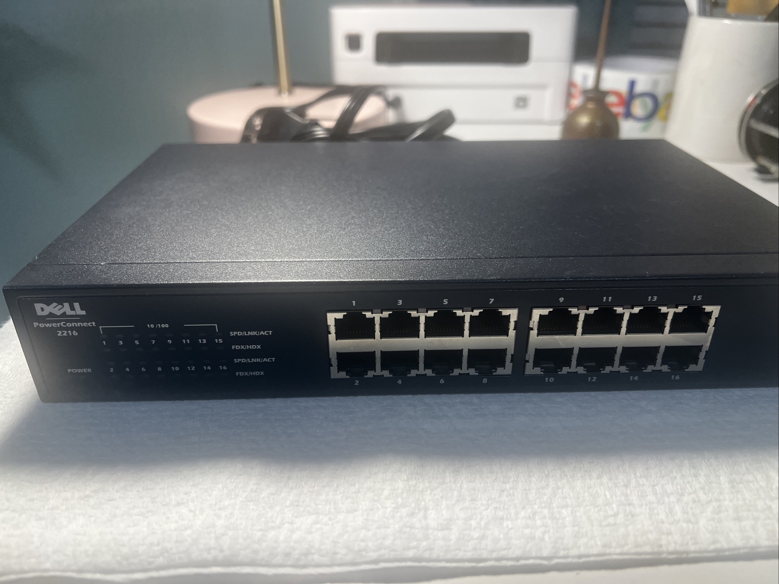 DELL Power Connect 2216 External 16 Port 10/100 Network Fast Ethernet Switch