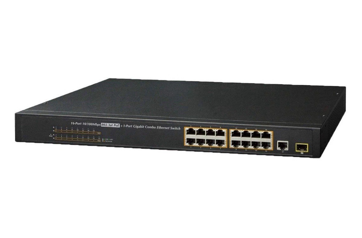 Lorex 16 Port PoE+ Switch IP Security Camera System Power Over Ethernet Switch