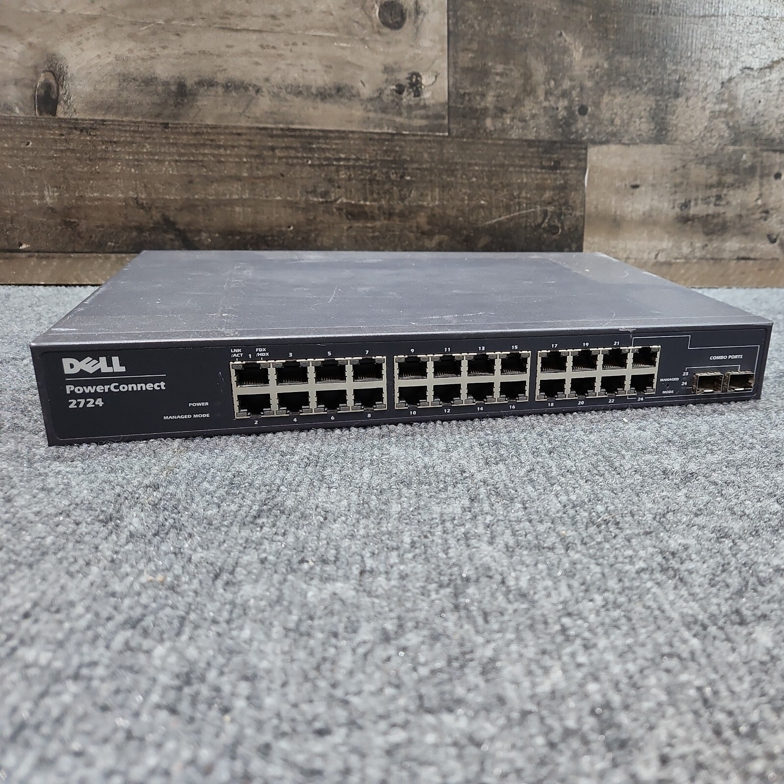 Dell PowerConnect 2724 Managed Switch 24-Port Network Hook up
