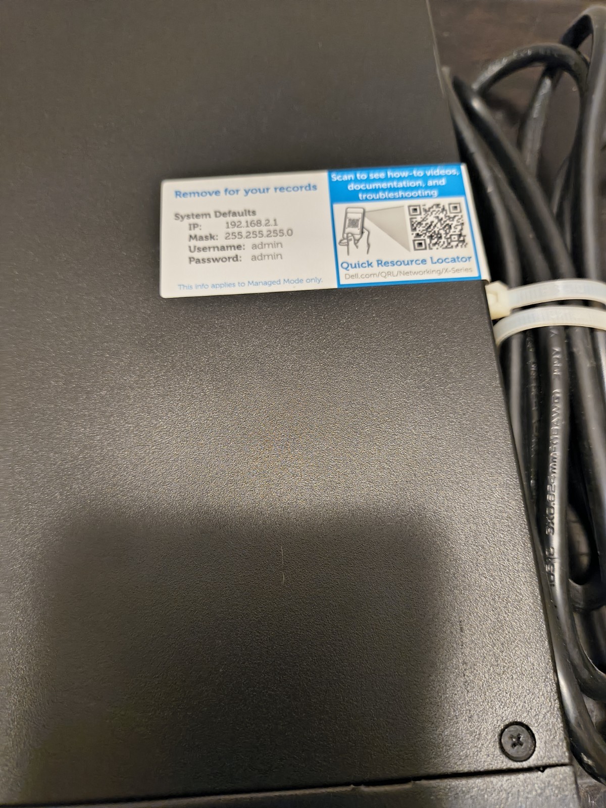 2 Dell X1018 16 Port Gig PoE 2 X SFP Managed Switch E10W – USED One Plug