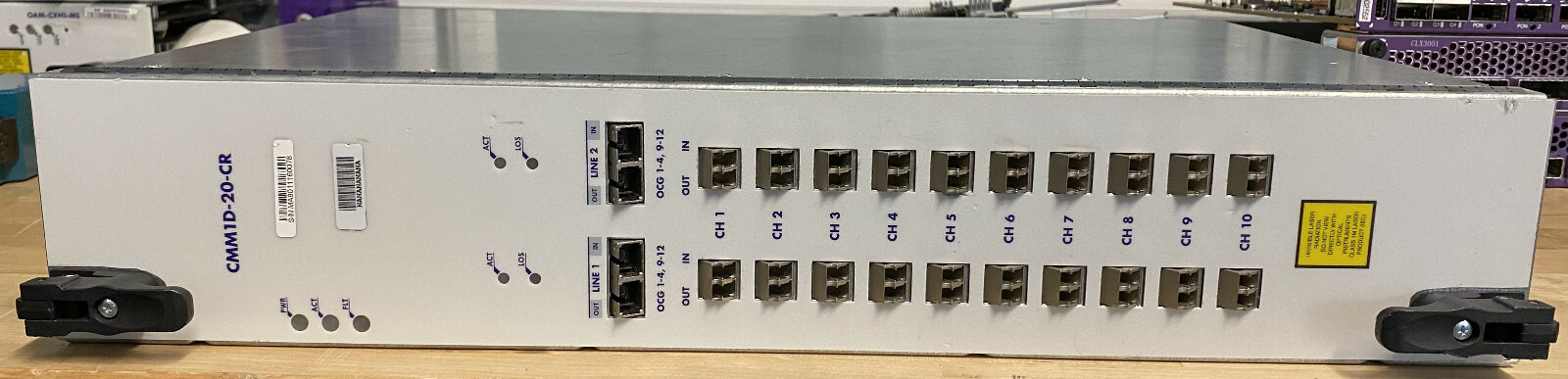 Infinera CMM1D-20-CR Channel Multiplexing Module C-Band Red OCG 1-4, 9-12