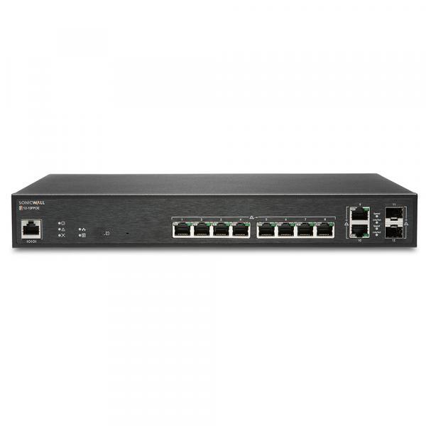 SonicWall Switch SWS12-10FPOE with WNM and Support 3 Years (02-SSC-8371) New