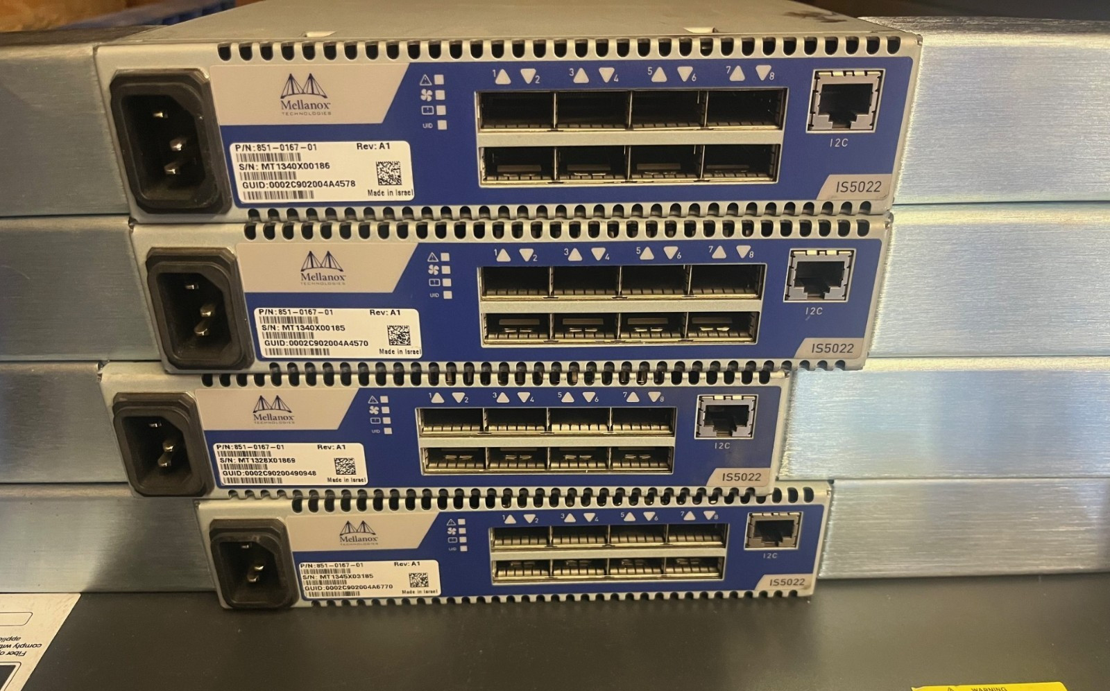 Mellanox IS5022 851-0167-01 InfiniBand 8-Port 40Gb/s Switch