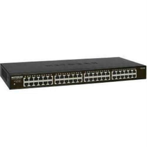 NETGEAR 48 Port Gigabit Ethernet Rackmount Unmanaged Switch Model GS348-100NAS