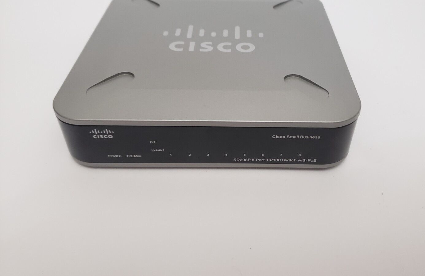 CISCO 8 Port 10/100 Switch PoE QoS with AC Adapter