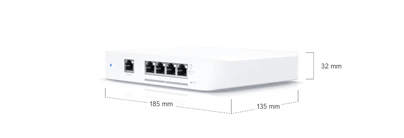 Ubiquiti UniFi Switch Flex XG Layer 2 w/4 10GbE RJ45 port, PoE+ RJ45 USW-FLEX-XG