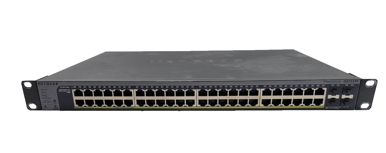 NetGear ProSafe GS752TP 48-Port PoE+ 4Port SFP Gigabit Smart Switch