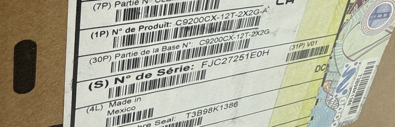 CISCO C9200CX-12T-2X2G-A 12x Gigabit Rj-45 Uplinks 2x SFP+ 10Gb 3x 1GB Switch