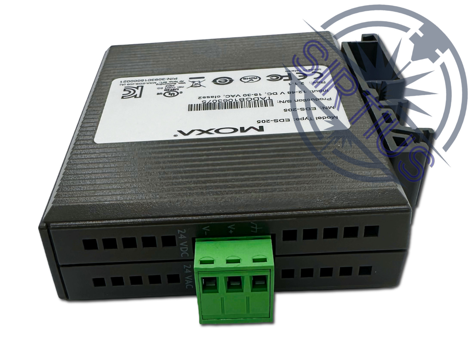 5-Port Unmanaged Ethernet Switch – MOXA EDS-205, 5-Port RJ45, 12-48VDC/18-30VAC