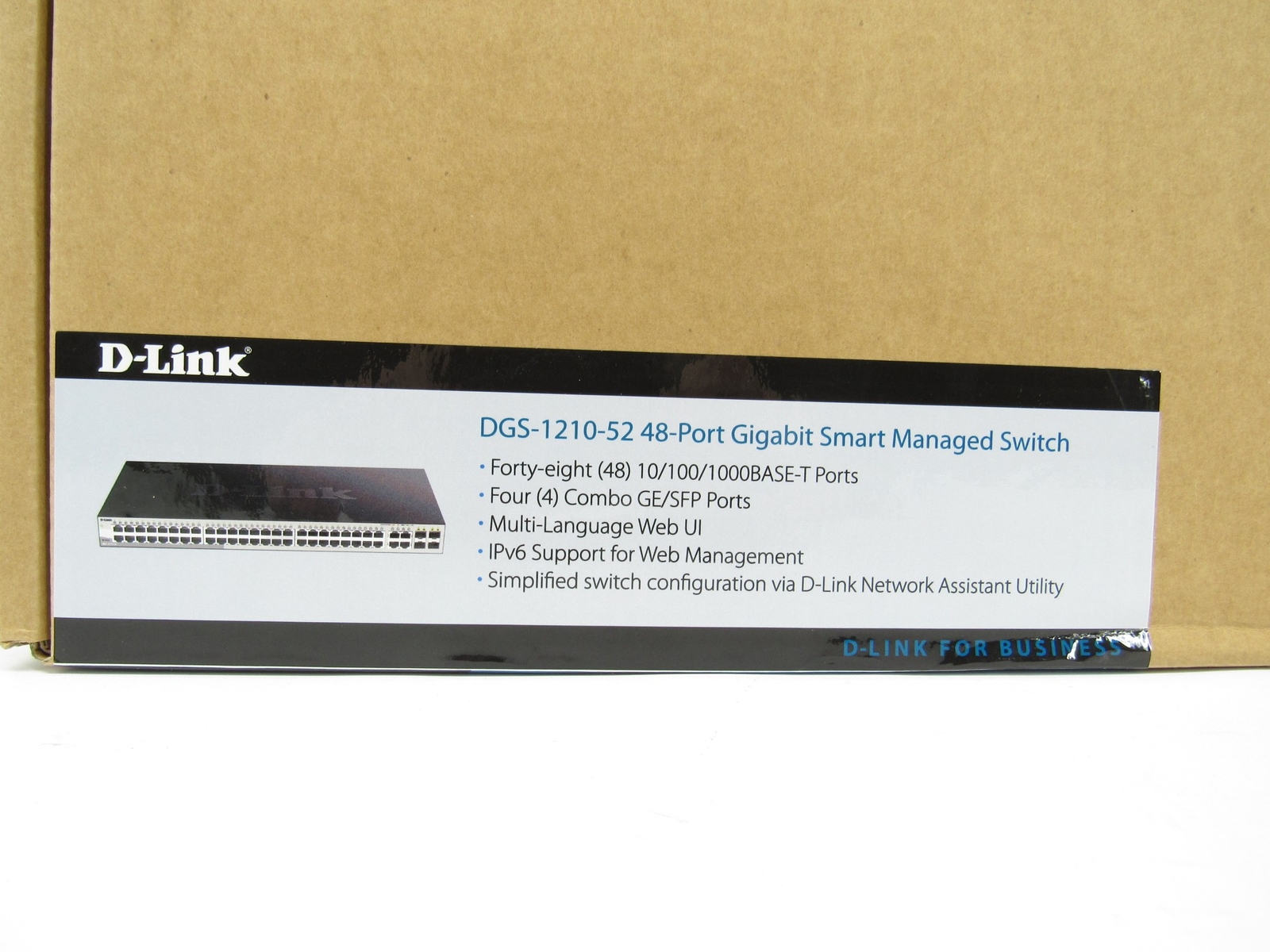 D-Link DGS-1210-52 48-Port Fast Ethernet Smart Managed Switch New Open Box