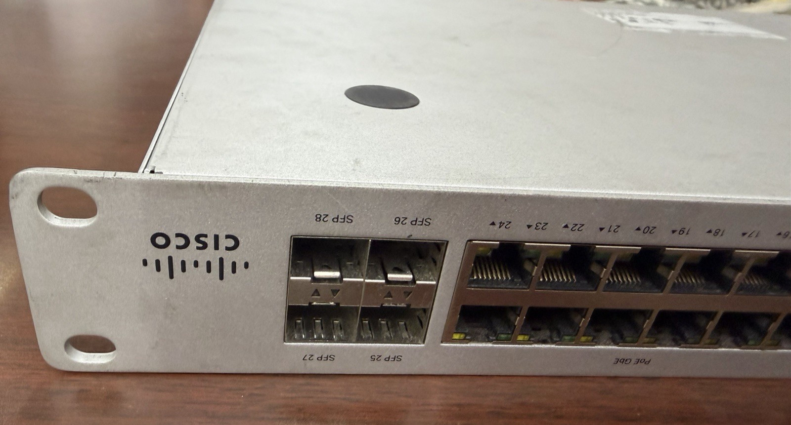 Cisco Meraki MS120-24P 24-Ports Rack Mountable Ethernet Switch Parts Only