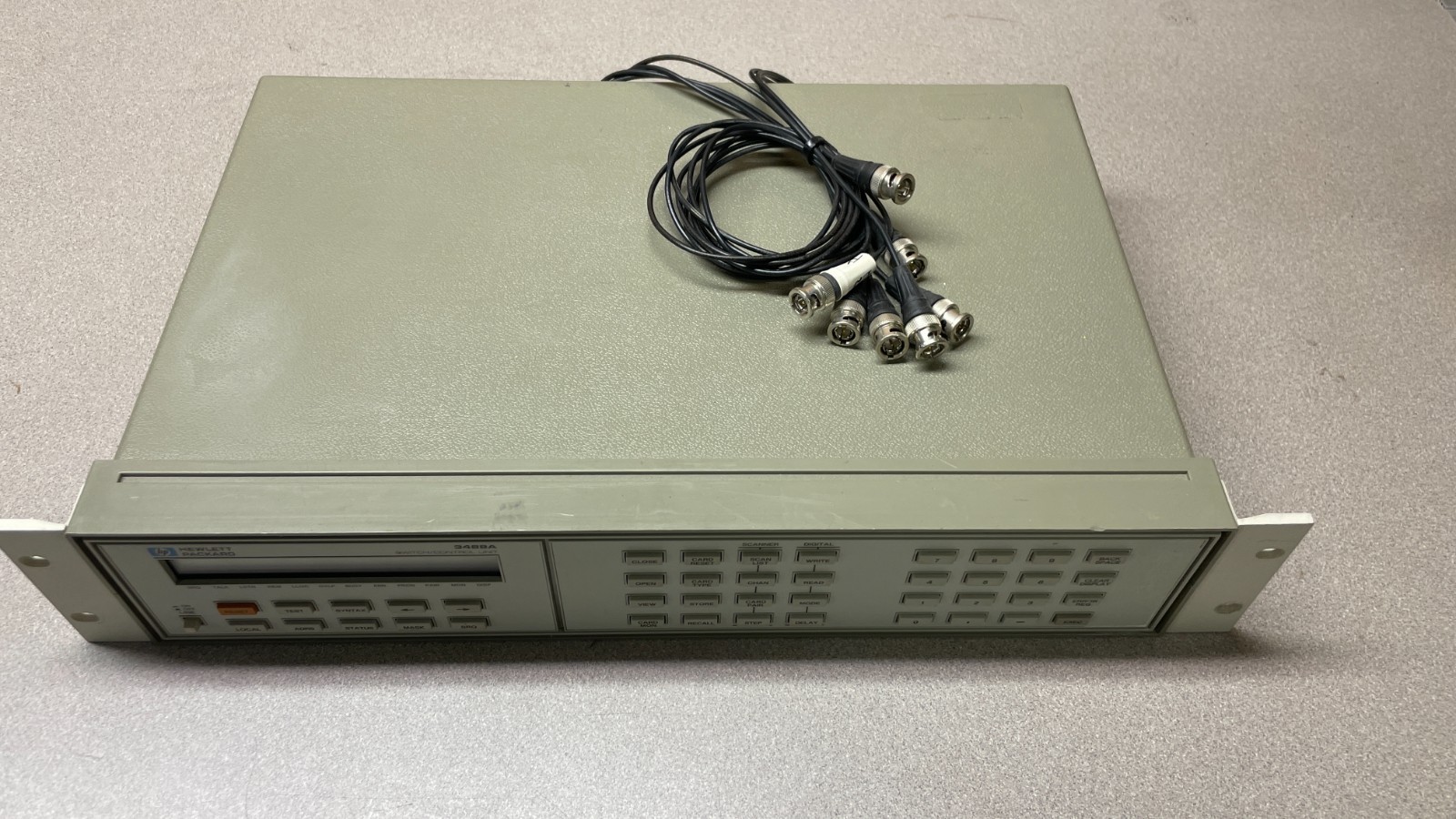 HP 3488A Switch Control Unit w/ 44478Bx5, with HP-IB Connector