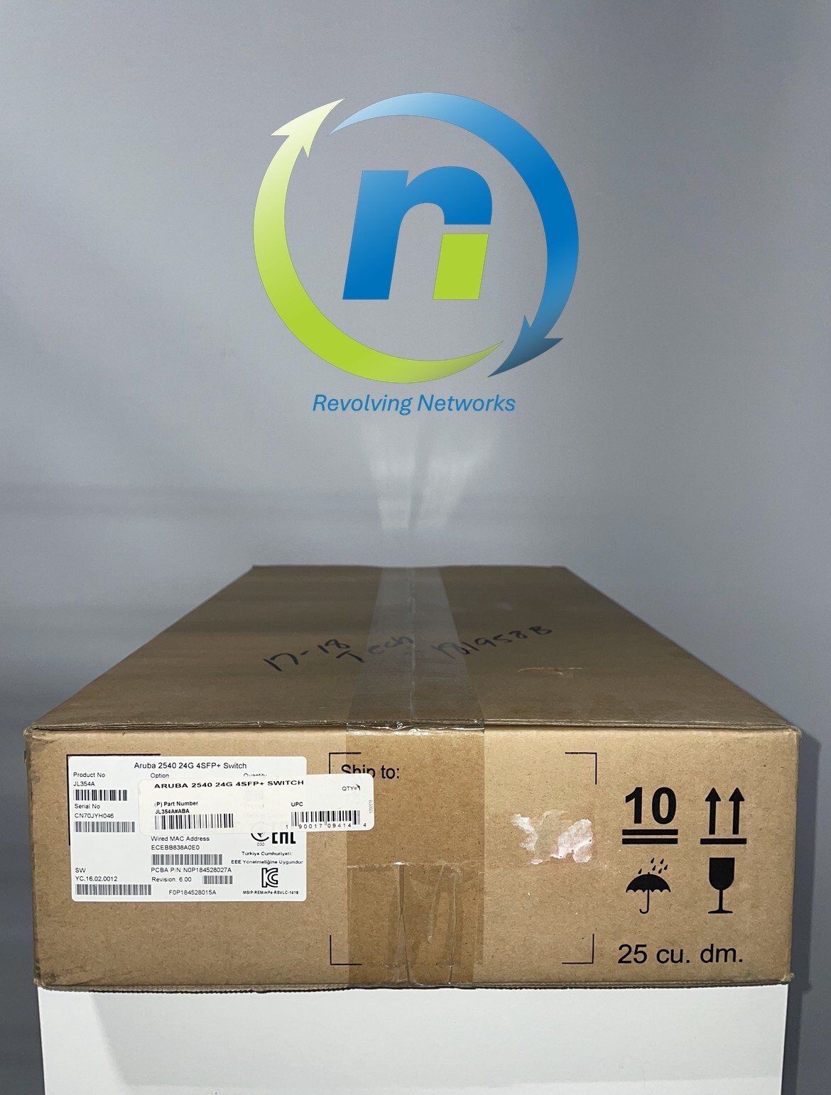 NEW HPE Aruba JL354A 2540 24G RJ45 4SFP+ 1RU Switch – 1 Year Warranty