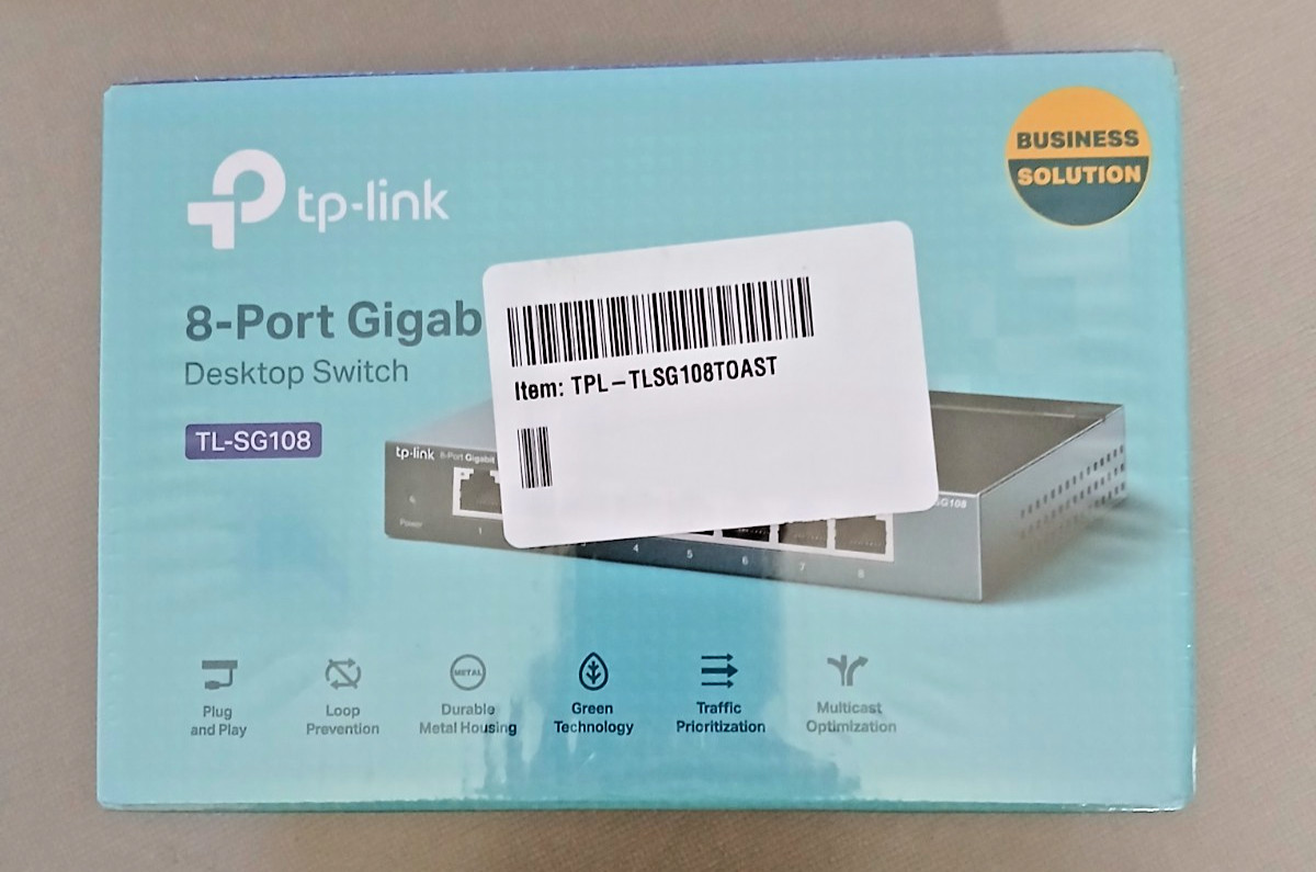 TP-LINK TL-SG108 8 Port Gigabit Ethernet Desktop Switch Brand New Sealed