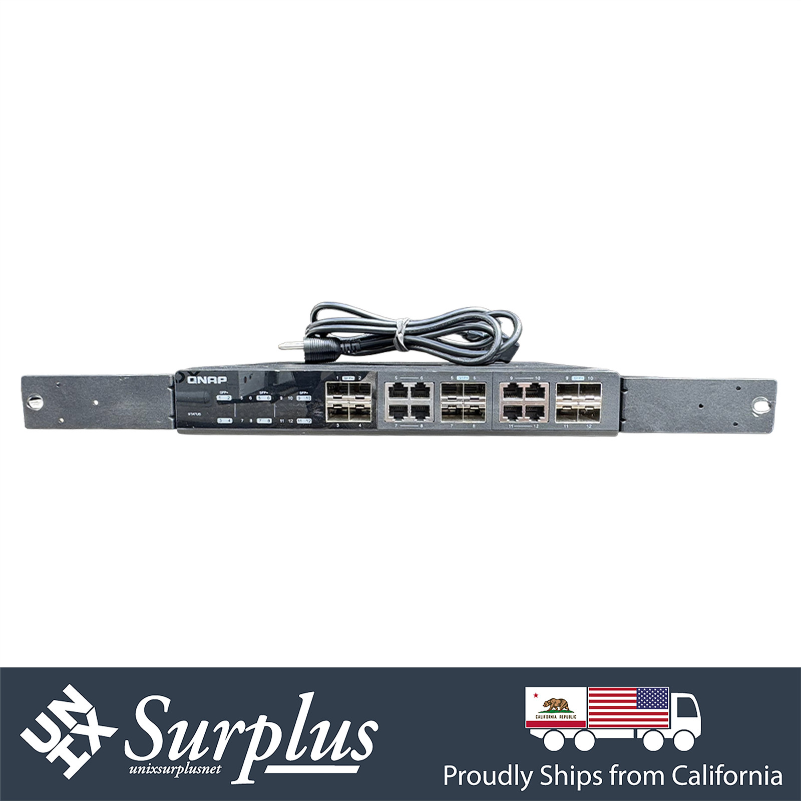 QNAP QSW-1208-8C 12 Port 10GbE SFP+ RJ45 Combo Unmanaged Ethernet Switch