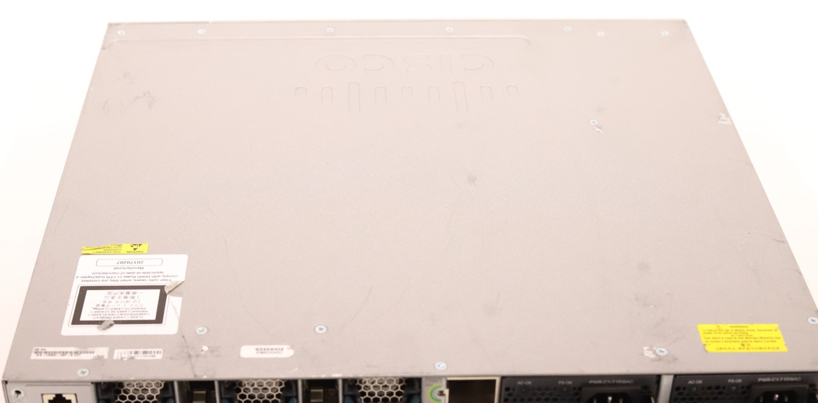 Cisco Catalyst 3850 48-Port 1GbE PoE+ Switch W/C3850-NM-2-10G P/N: WS-C3850-48P