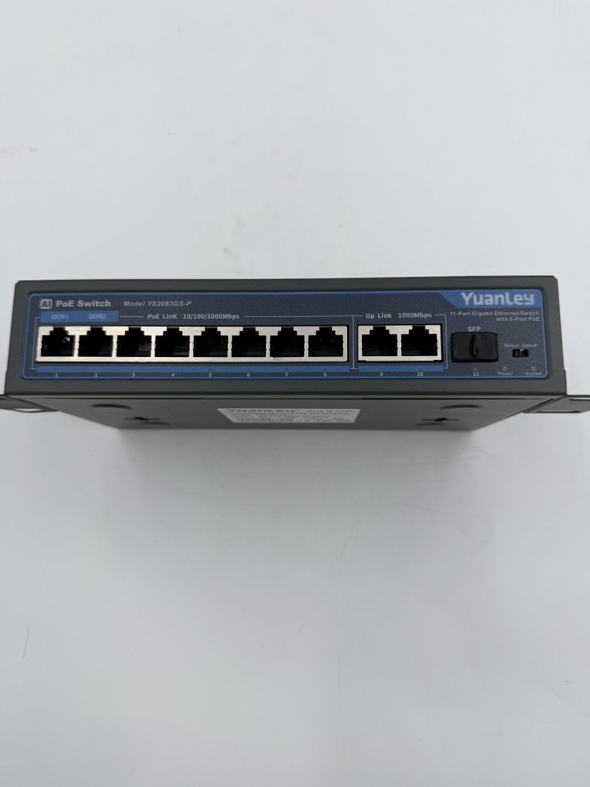 Yuanley 11-port Gigabit Ethernet Switch with 8-Port PoE