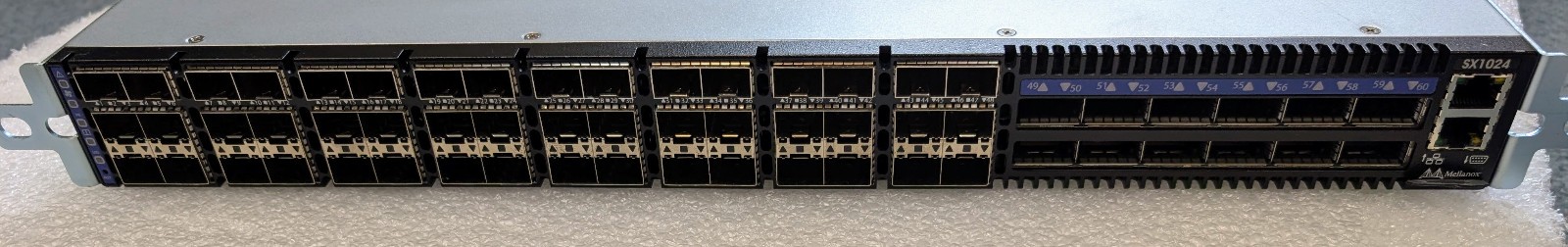 Mellanox SX1024 48-Port 10GbE + 12-Port 40GbE Switch | MSX1024B | WITH RAILS